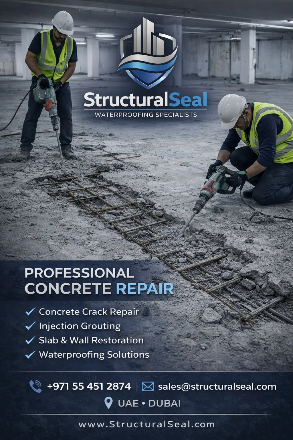Complete Guide to Concrete Repair in Basement Parking | StructuralSeal UAE Experts